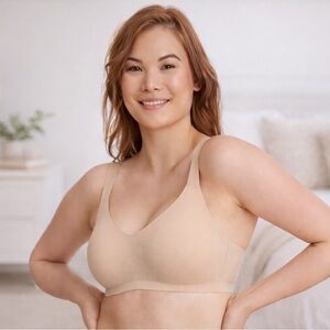 Knix Beige Seamless Bra